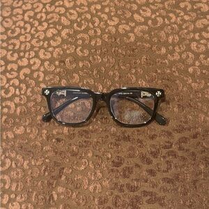 Chrome Hearts Black Frame Glasses